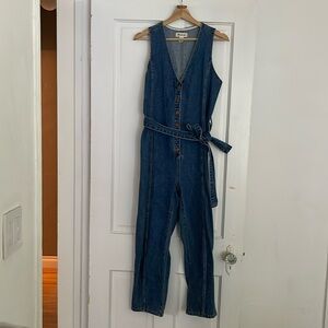 Madewell denim jumpsuit